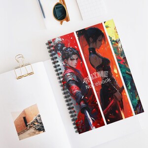 Samurai Anime Notebook: Creative Writing Journal, School Supplies