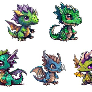 Baby Dragons SVG DTG Vector Scalable graphic cute dragons adorable