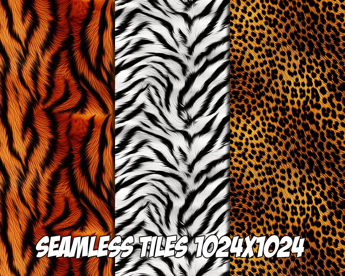 Animal Fur, Texture, Seamless, Tiles, Wallpaper, Tiger, Leopard ...