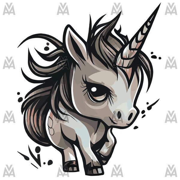 Unicorn svg, png unicorn svg,einhorn stunning svg unicorn svg vector art,lush hair unicorn svg ,SVG illustration