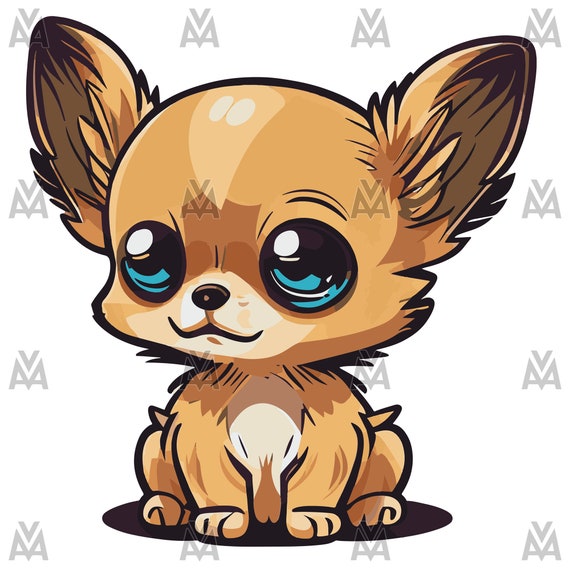 ポッキーチワワの子犬 PNG、SVG、ベクター、T シャツ デザイン、昇華