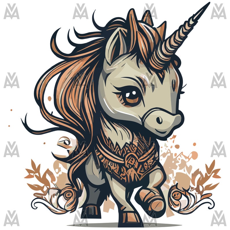 Unicorn svg, png unicorn svg,einhorn stunning svg unicorn svg vector art,lush hair unicorn svg ,SVG illustration image 1