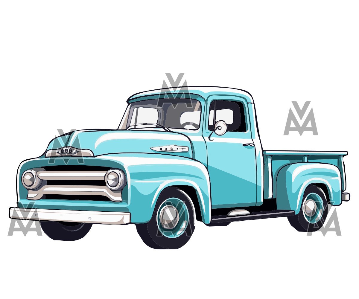 Trucks 9 Vector SVG Files Cartoon Style Vehicles Automobiles Graphic ...