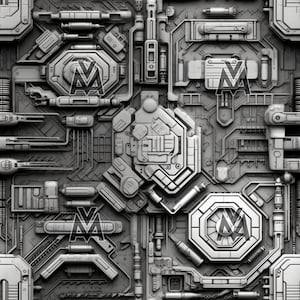 science fiction przestrzeń bezszwowe kafelki tło tekstura projekt pakiet powtarzająca się tapeta futurystyczny statek kosmiczny projekt pakiet