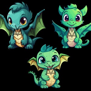 dragons, baby dragon, cute dragon, design bundle, svg, scalable, vector graphic