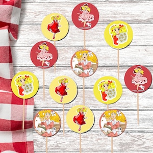 Candy Candy Cupcake topper - Easy Digital Download and Print