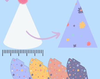 Digital instant downloadable party hat, Birthday Party hat. Birthday hat fro party celebration