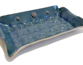 Portauova in ceramica - Vassoio portauova rustico in terracotta per piano di lavoro, decorazione per cucina in stile rustico, regalo per l'inaugurazione della casa