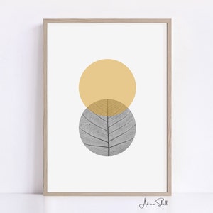 Boho Leaf Veins | Skeleton leaves | Maple leaf art | Printable wall art gold | Wall decore