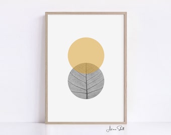 Boho Leaf Veins | Skeleton leaves | Maple leaf art | Printable wall art gold | Wall decore