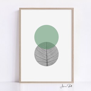 Boho Leaf Veins | Skeleton leaves | Sage green wall art | Home decore | Printable