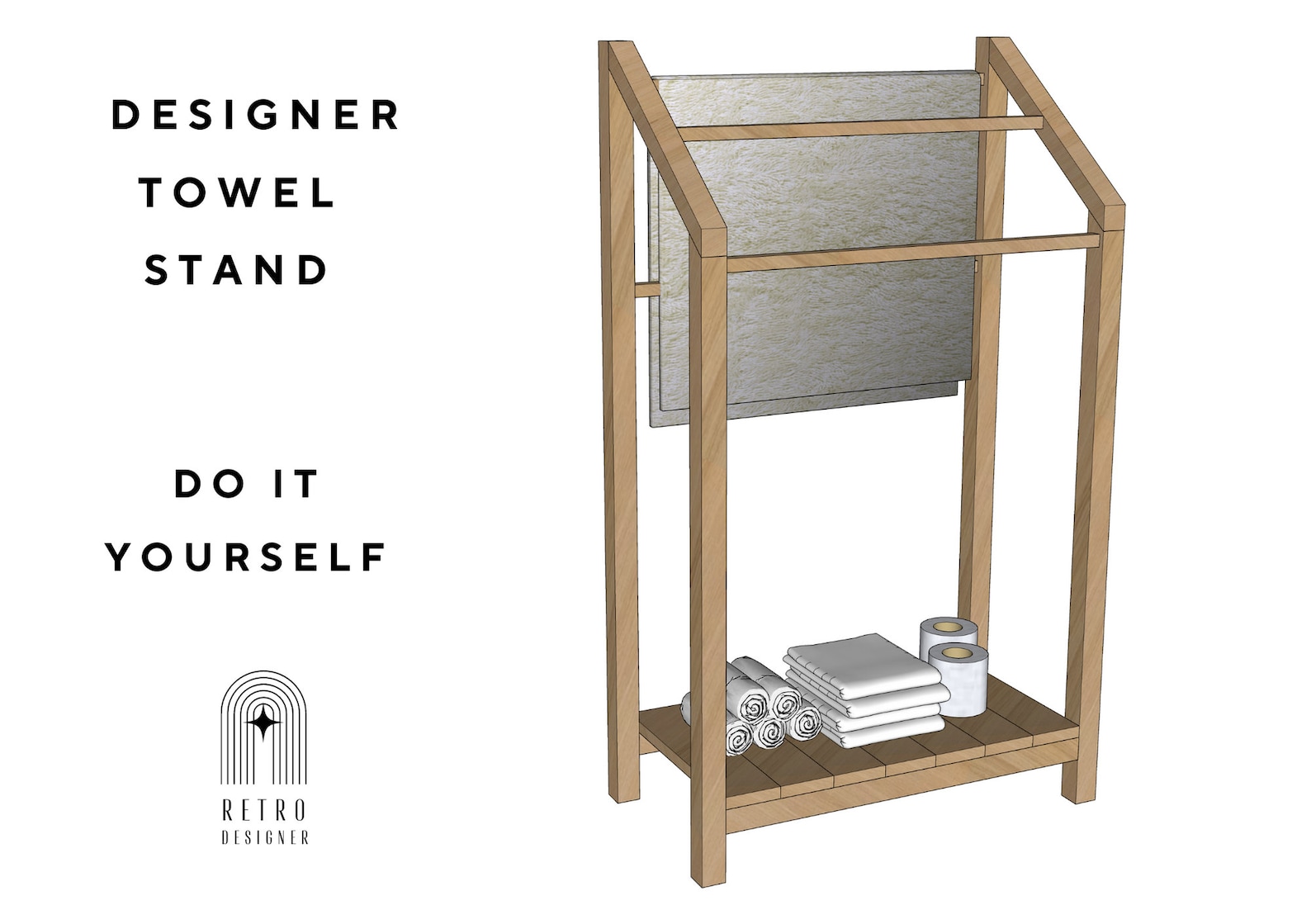 Designer Towel Holder towel Stand Plans DIY Wooden Quilt Rack Towel