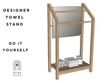 Designer Towel Holder |Towel stand Plans| DIY  wooden Quilt Rack| Towel Rack |DIY Towel Rack with Shelves plans | Elegant