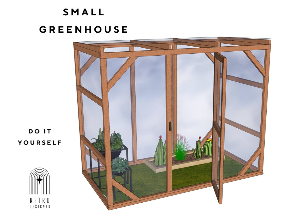 Greenhouse Plans Pdfwood Green House Planmodern Greenhouse DIY Build