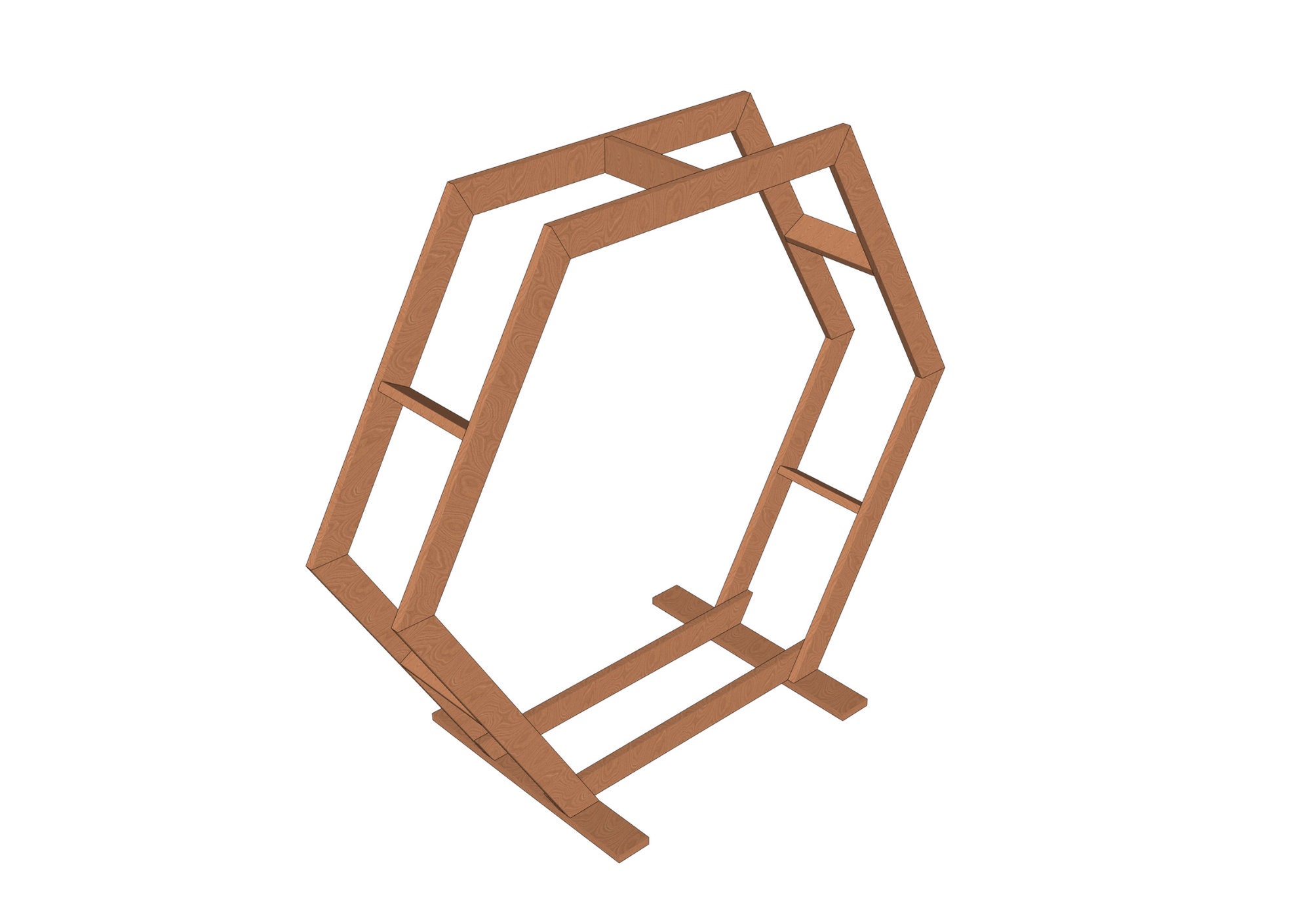 Hexagonal Arch Building Plans - DIY Wedding Arbor-hexagon Wedding Arbor ...
