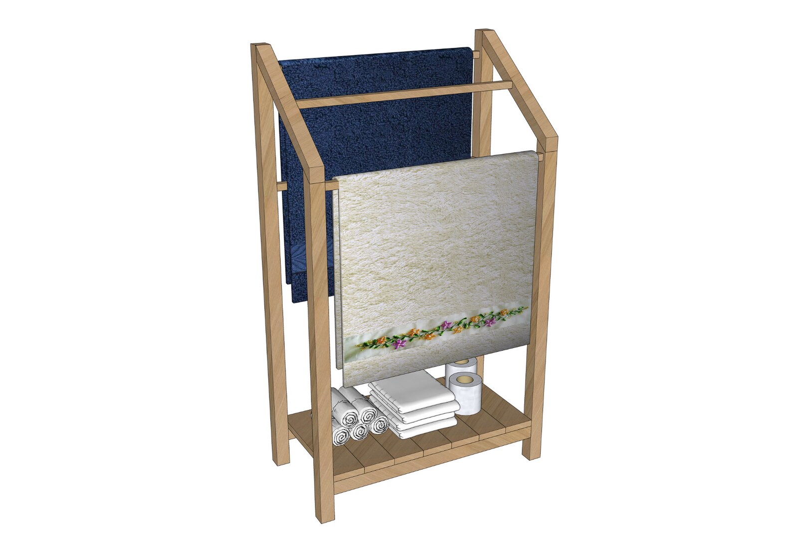 Designer Towel Holder towel Stand Plans DIY Wooden Quilt Rack Towel