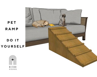 Pet Ramp| Dog Ramp Plan| animal Ramp | Cat Ramp Plan| PDF Plan |Wood Craft | DIY projects |PDF| Bed ramp plan| Furniture ramp