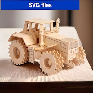 Lasercut 3D tractor