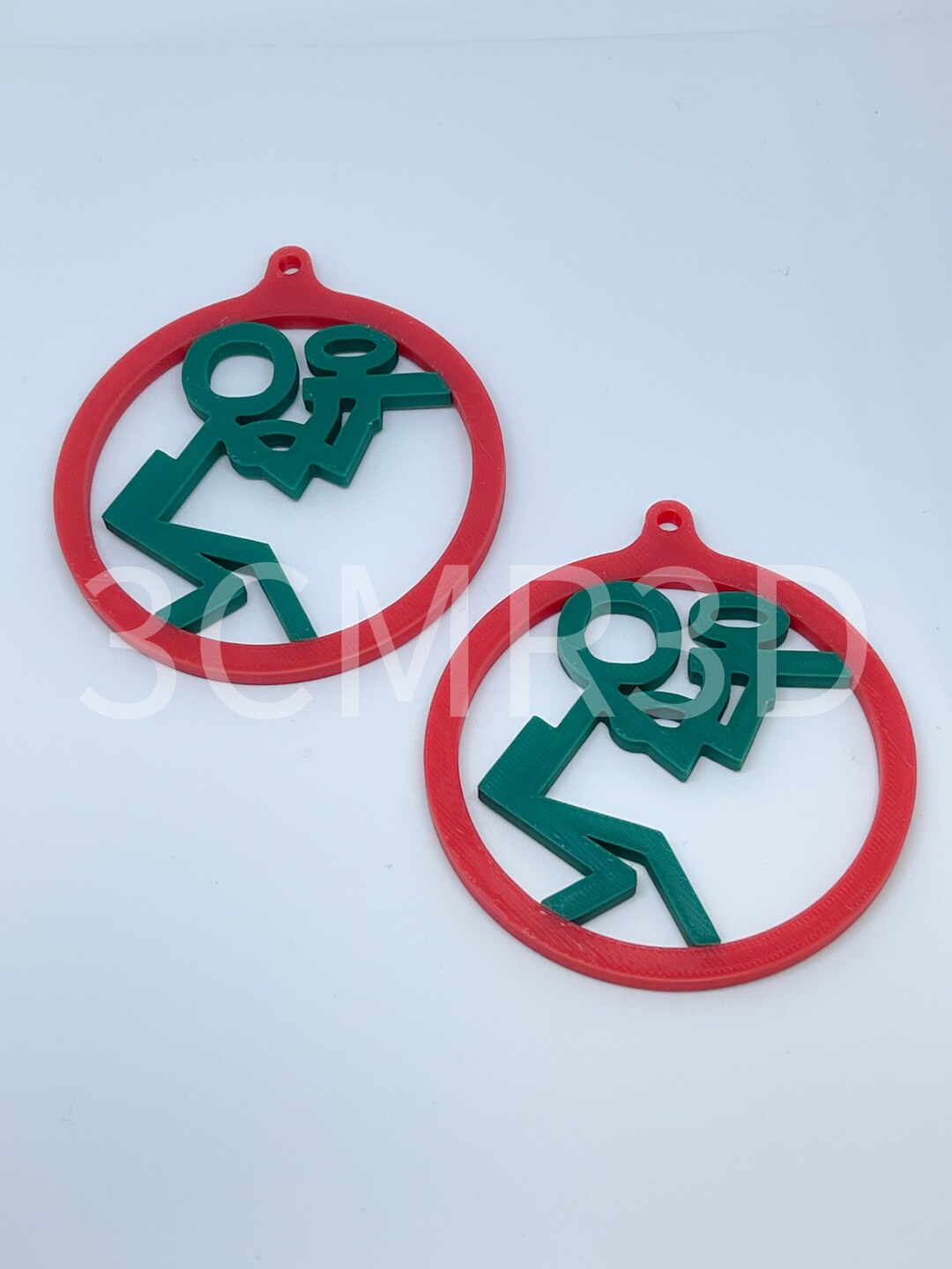 3D Printed Paintball Stick Figure Christmas Ornament Etsy