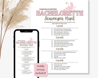 Nashville Scavenger Hunt Nashville Bachelorette Scavenger Hunt Last Hoe Down Nash Bash Last Rodeo Bachelorette Party Games Lets Go Girls