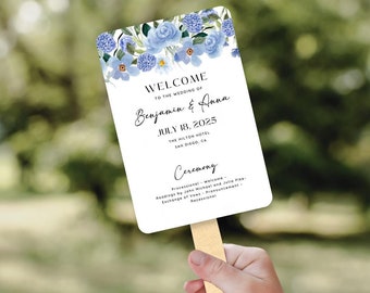 Wedding Program Fan Template With Wedding Timeline Floral Wedding Program Wedding Ceremony Program Template Wedding Programs Wedding Fans