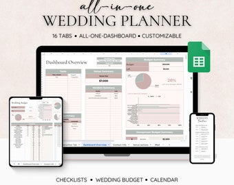 Wedding Planner Spreadsheet Wedding Budget Tracker Wedding Timeline Checklist Guest List Tracker Wedding Itinerary Seating Plan Wedding Gift