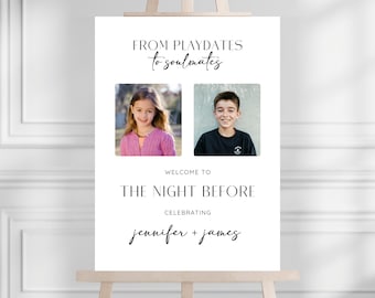 The Night Before Wedding Sign, Rehearsal Dinner Welcome Sign Template, Editable Rehearsal Dinner Sign, Wedding Rehearsal Dinner Decor