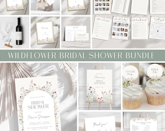 Love Is In Bloom Bridal Shower Bundle, Wildflower Bridal Shower Bundle, Bridal Shower Games Wildflowers Bridal Shower Sign Wedding Crossword