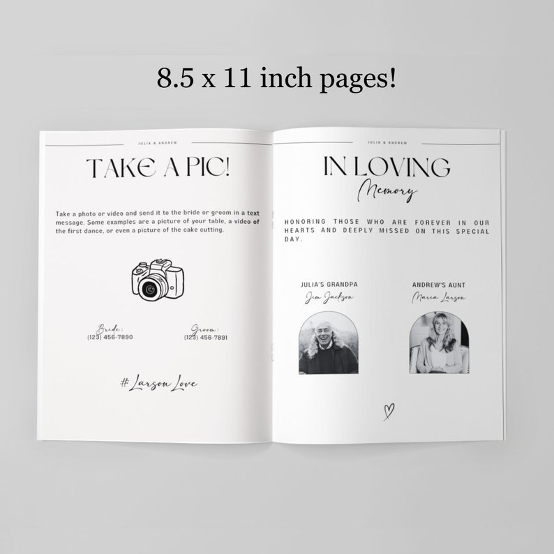 Wedding Magazine Program Template Wedding Timeline Ceremony Program ...