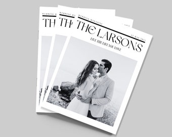 Wedding Magazine Program Template Wedding Timeline Ceremony Program Magazine Wedding Program Template Magazine Looking Wedding Program 18 pg