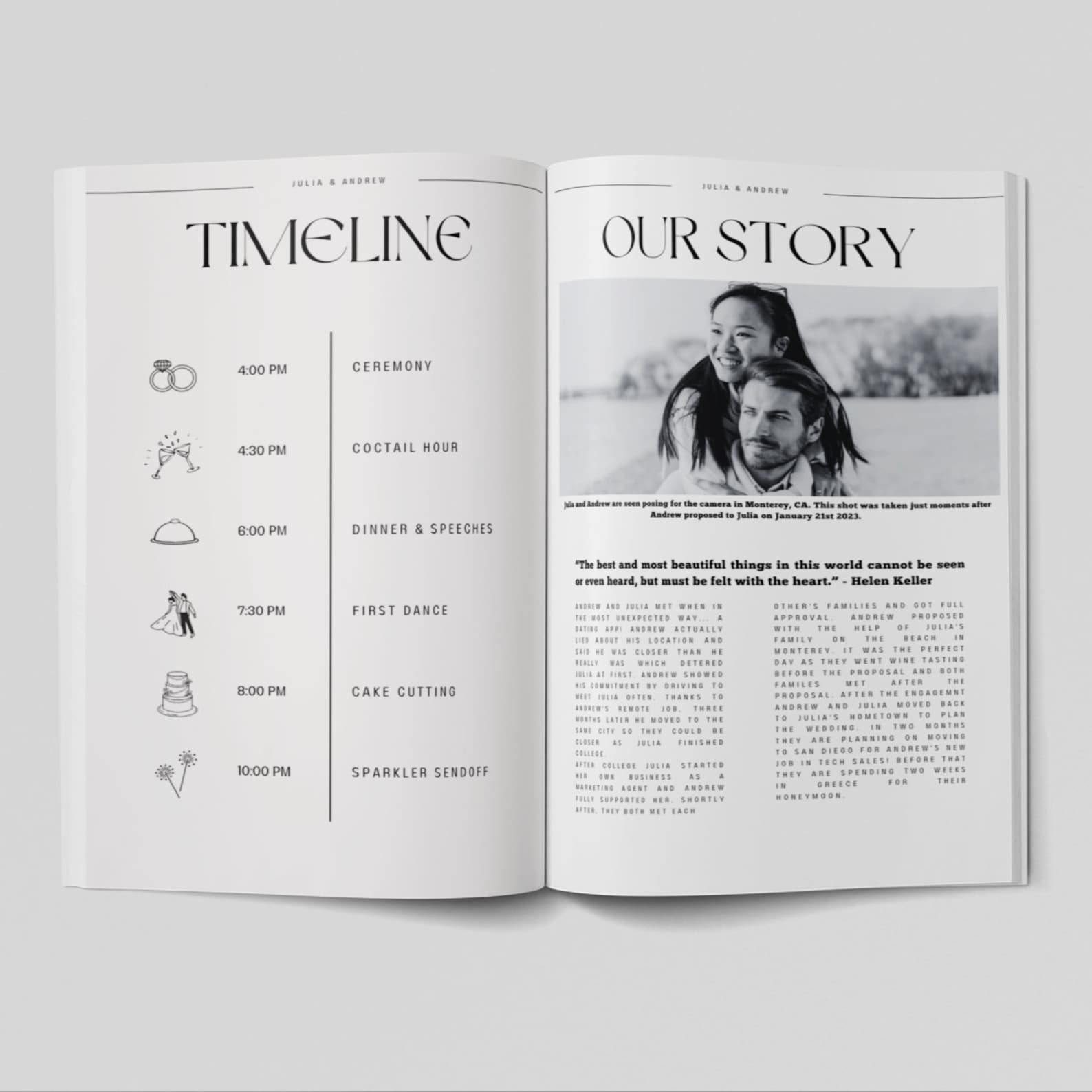 Wedding Magazine Program Template Wedding Timeline Ceremony Program Wedding Magazine Program Template Wedding Timeline Ceremony Program