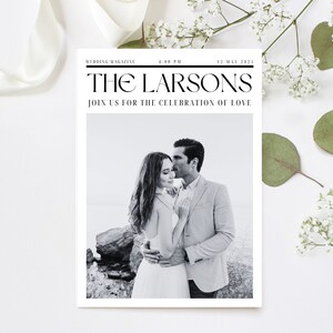 Wedding Magazine Invitation Template Magazine Template Wedding ...