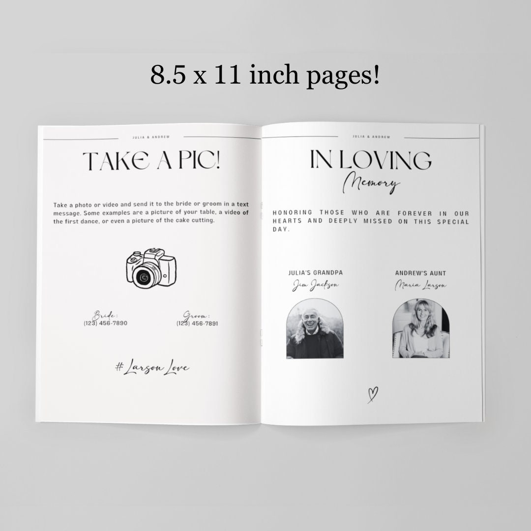 Magazine Program Magazine Wedding Program Template Wedding Magazine Program Template ...