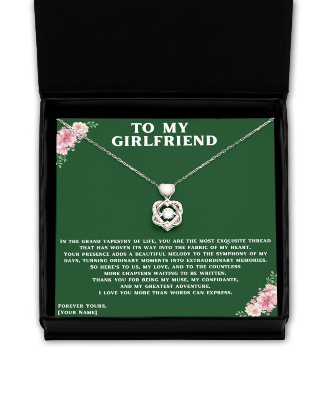 To My Girlfriend Necklace Personalised Gift Ideas to Girlfriend for