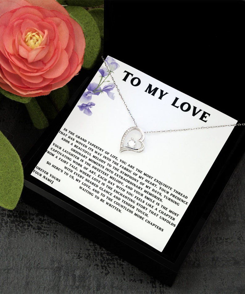 To My Love Necklace Gift Personalised Gift Ideas for Valentine Day for
