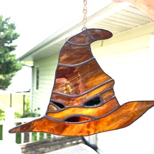 Sorting Hat Stained Glass Suncatcher