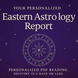 Personalized Eastern Astrology Report | Birth Chart Reading | Digital PDF | Korean Four Pillars of Destiny