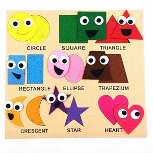 Color Shape Sorting Learn & Play Mat, Montessori Matching, Shape Sorter, Learning Toys, Busy Bag, Kids Gift/Activity, Homeschool Preschool