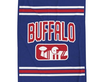 Buffalo Football Velveteen Plush Throw Blanket