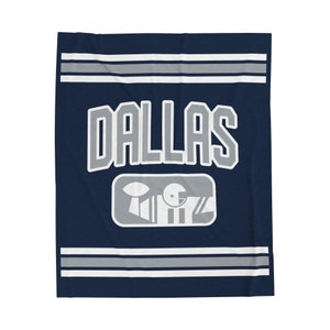 Dallas Football Velveteen Plush Throw Blanket