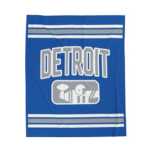 Detroit Football Samt-Plüsch-Decke