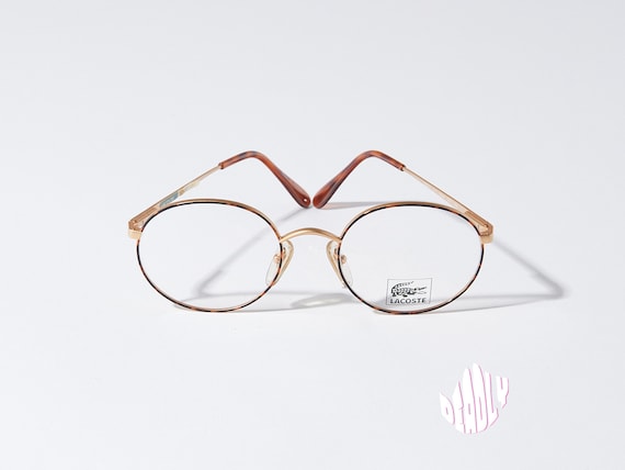 Lacoste x L'Amy 916 F: Vintage Round Gold Eyeglas… - image 1