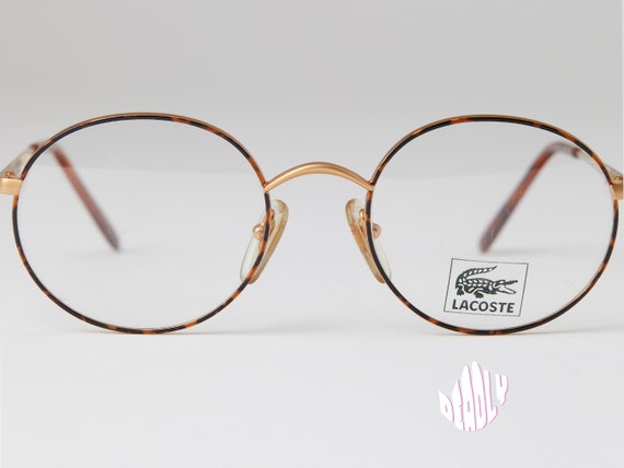 Lacoste x L'Amy 916 F: Vintage Round Gold Eyeglas… - image 6
