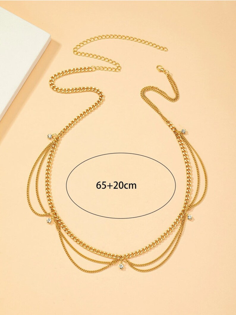 Gold Curtain Belly Chain Belly Jewellery Body Chain Body Etsy UK