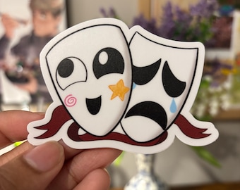 Digital Circus Masks Sticker: TADC Gangle Duo, Laptop Decal