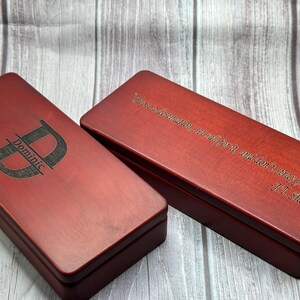 Personalized Wooden Pen with Engraved Gift Box - Custom Name Pen Set for Him, Graduation Gift, Father&#39;s Day, Anniversary Gift