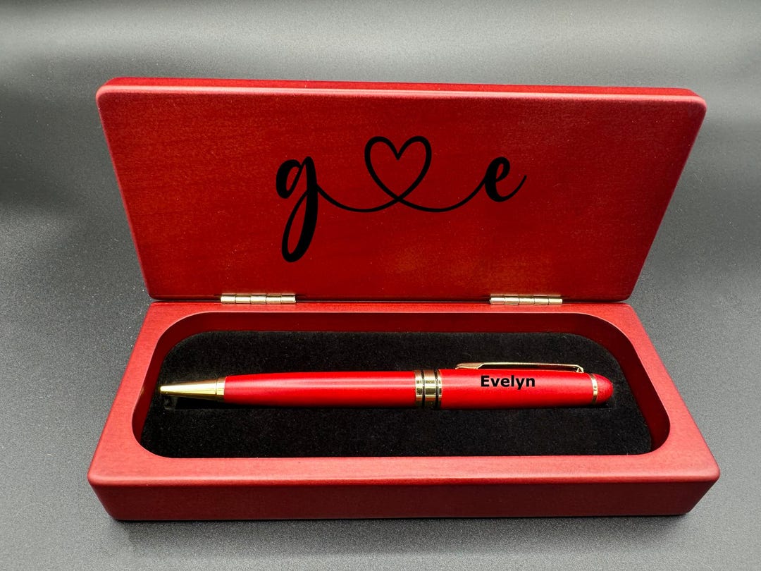 Personalized Wooden Pen With Engraved Gift Box - Custom Name Pen Set ...