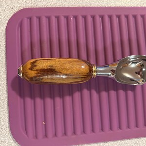 Exotic hardwood Bocate Ice Cream Scoop
