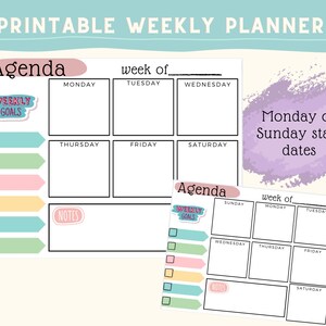 Weekly Planner/Agenda Printable