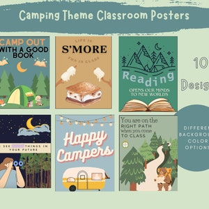 Camping Theme Classroom Posters
